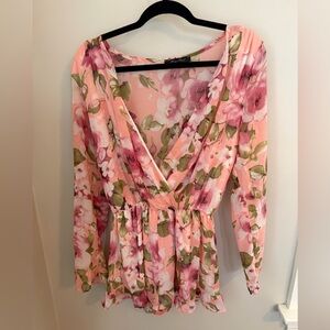 Honey Punch Floral Romper